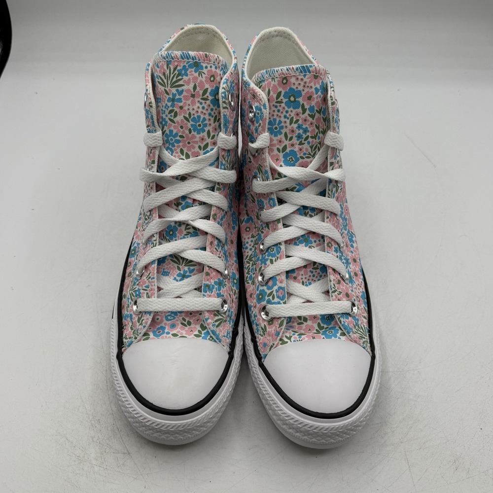 Converse Chuck Taylor All Star High Shoes Women Sz 8 Mini Flowers Floral A14980F - Picture 5 of 11